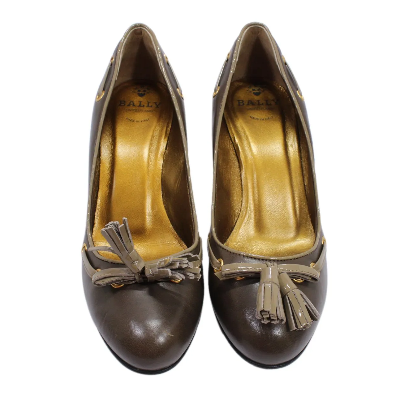 Bally Daudet Women's Cylinder Stacked Heel Pumps