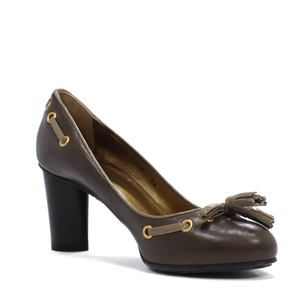Bally Daudet Women's Cylinder Stacked Heel Pumps