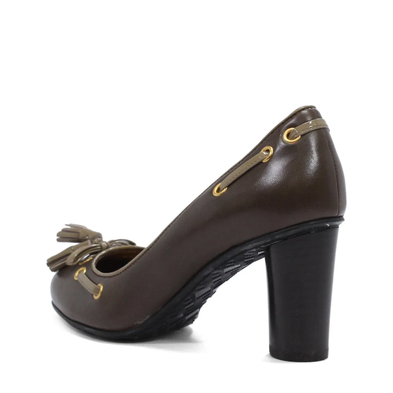 Bally Daudet Women's Cylinder Stacked Heel Pumps