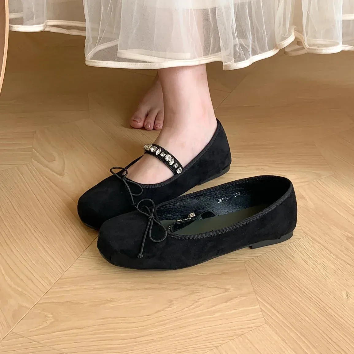 binfenxie  -  New Brand Women Flat Shoes Round Toe Shallow Slip On Ladies Casual Ballet Shoes Soft Leather Eelgant Balle Shoes