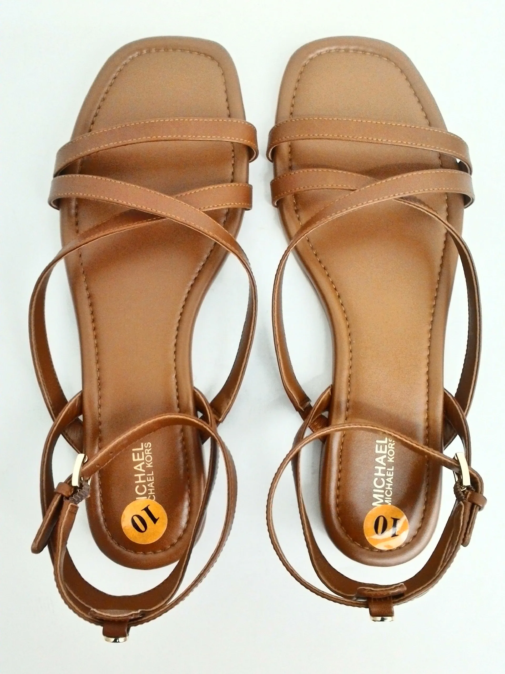 Michael Kors Women's Brown Leather Sands Size 10 M