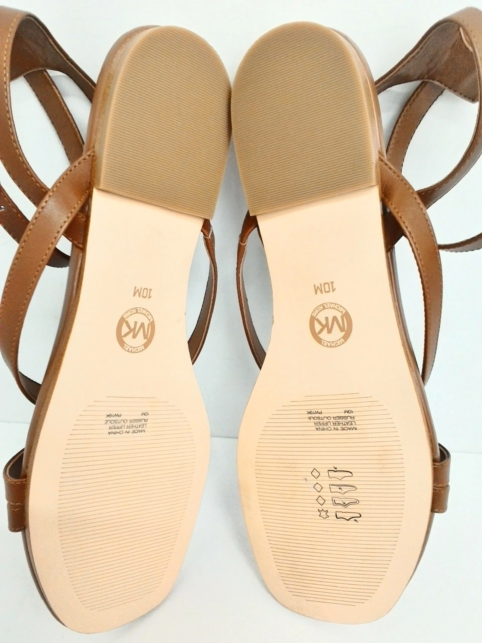 Michael Kors Women's Brown Leather Sands Size 10 M
