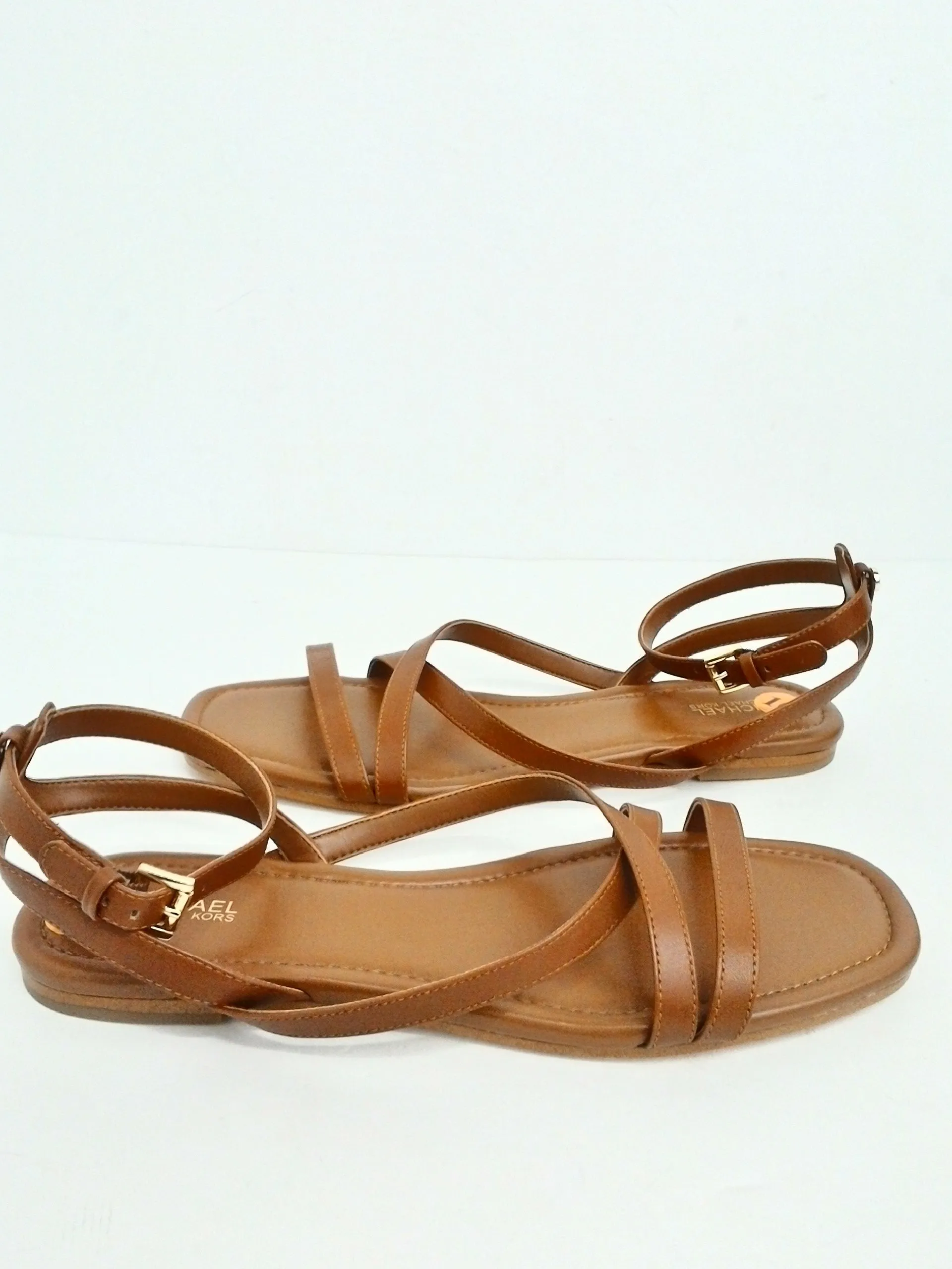 Michael Kors Women's Brown Leather Sands Size 10 M