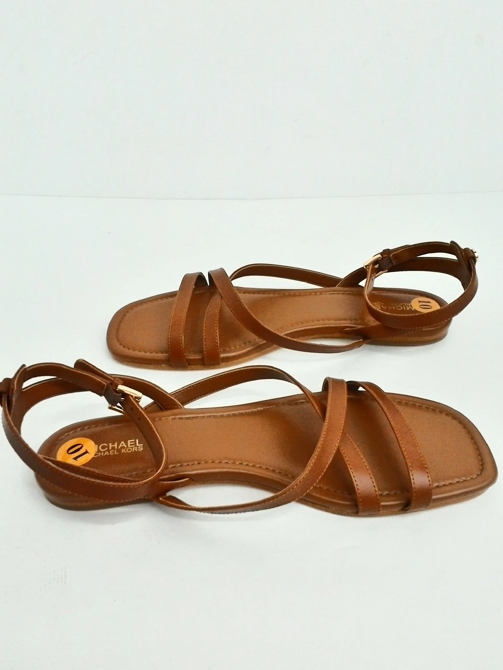 Michael Kors Women's Brown Leather Sands Size 10 M